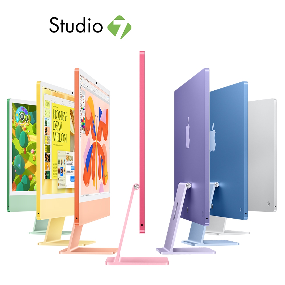 Apple iMac 24 with Retina 4.5K display/M4 chip/10C CPU/10C GPU/16GB (2024) by Studio 7