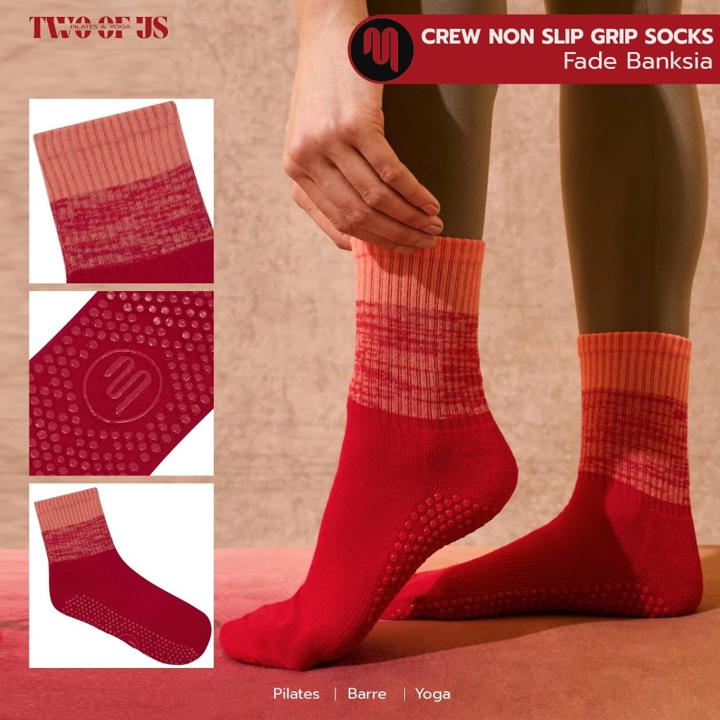 twootus ถุงเท้าพิลาทิส.SOCKS_MoveActive-Crew.Grip.Socks