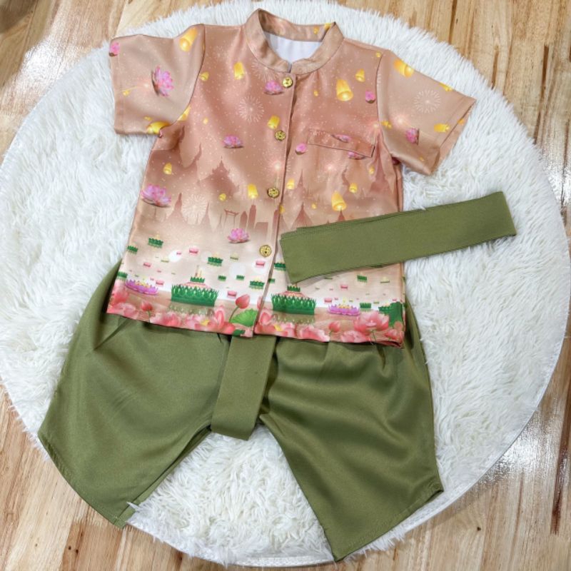 งานชุดไทย ลูกชายลูกสาว new collectionน้องข้าวเหนี่ยวปิ้ง