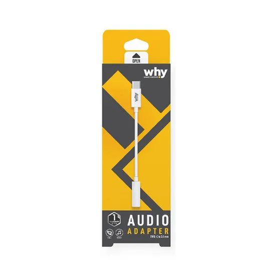 Why HERA Adapter Type C to 3.5mm อะแดปเตอร์แปลง Type-C รุ่น Hera Adapter ตัวแปลงหูฟัง Type-C เป็น 3.5 มม.
