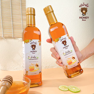 น้ำผึ้งเกสรดอกไม้ป่า (HONEY BEAR) 1000 กรัม น้ำผึ้งแท้ 100% ไม่มีสารกันบูด ไม่ผสมน้ำตาล มาตรฐาน อย. GMP. HACCP. HALAL.