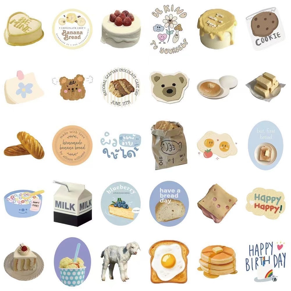 1 แพ็ก 50 ชิ้น การ์ตูน น่ารัก หมี สติ๊กเกอร์ รูปที่ 8