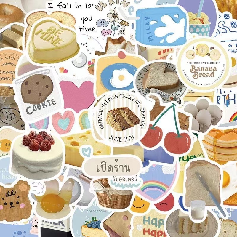 1 แพ็ก 50 ชิ้น การ์ตูน น่ารัก หมี สติ๊กเกอร์ รูปที่ 2