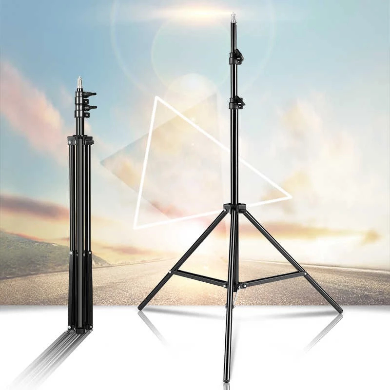 1/4 ขาตั้งไฟ Light stand ขาตั้งสำหรับไฟสตูดิโอ ชุดขาตั้งกล้องเซลฟี่ 210cm Tripod ขาตั้ง 2.1เมตร