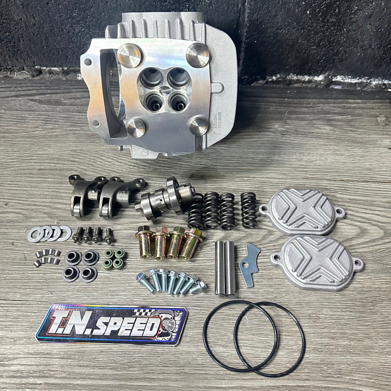 ฝาสูบ4วาล์ว ฝาwave125 (4V) เหมาสำหรับลูก56-70 #ฝาวาวโต #ฝา4V