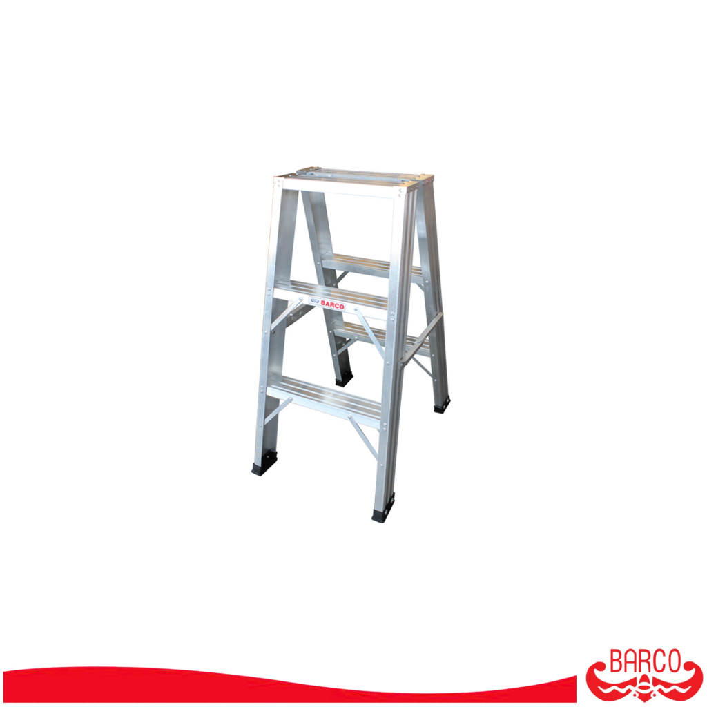 BARCO บันไดอลูมิเนียมทรงเอ ขึ้น2ทาง 3 ขั้น 0.9 ม.