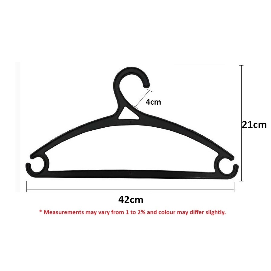 ไม้แขวนเสื้อเกรดพรีเมี่ยม แพค 10 ชิ้น10pcs High Quality Plastic Hanger for Shirt Suit Dress Clothes