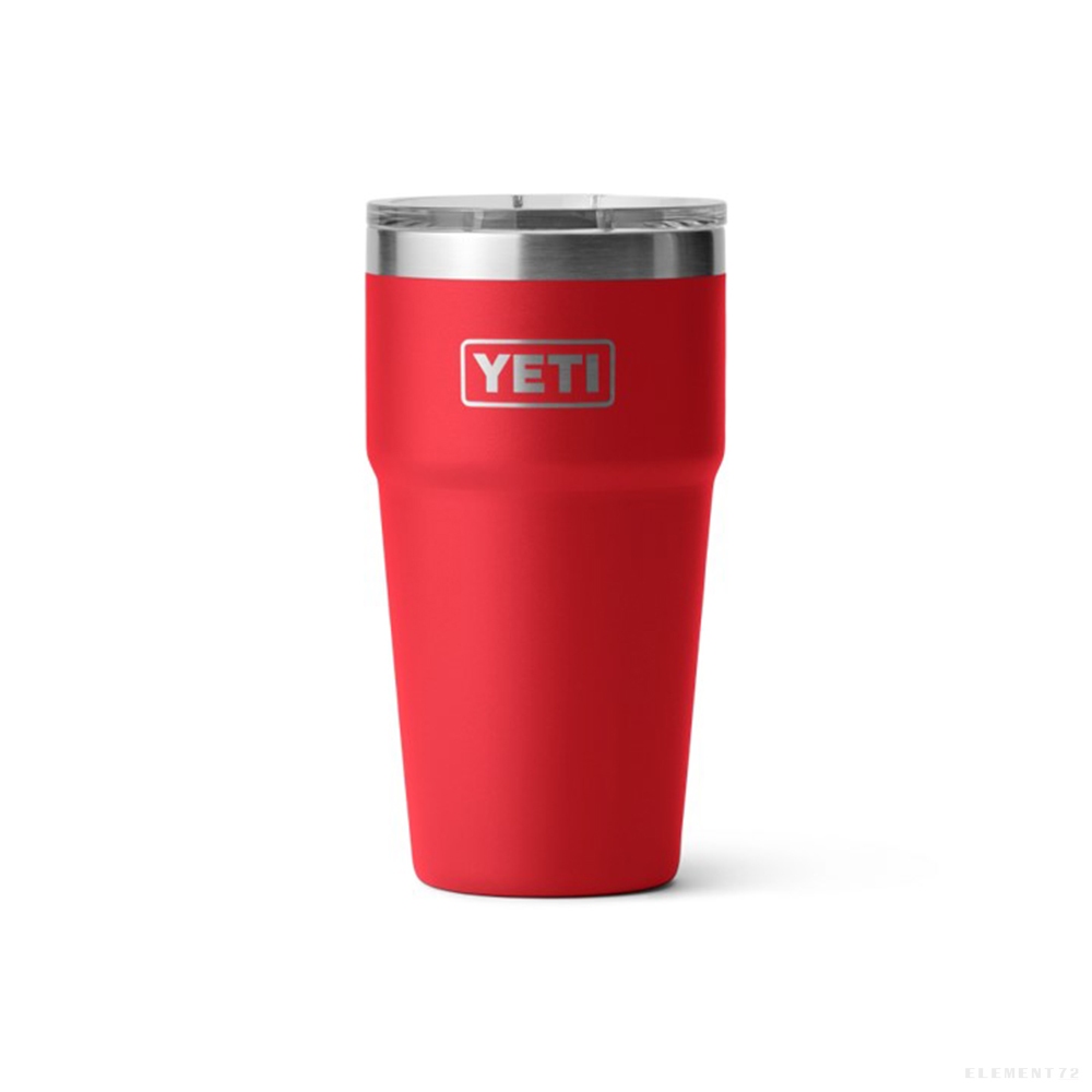 YETI แก้วเยติ เก็บความเย็น รุ่น RAMBLER 20 OZ STACKABLE CUP WITH MAGSLIDER LID RESCUE RED