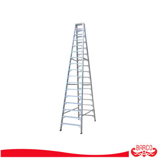 BARCO บันไดอลูมิเนียมทรงเอ ขึ้น2ทาง 17 ขั้น 5.1 ม.