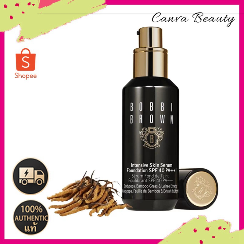 แท้100% Bobbi Brown Intensive Skin Serum Foundation 30ml / Bobbi Brown รองพื้นชนิดน้ำ