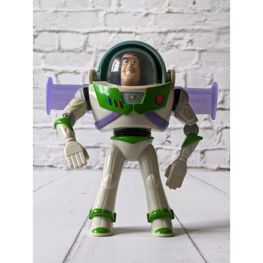 ของเล่น Buzz Lightyear McDonald's Toy Story 2 Happy Meal ปี 1999 มือสอง สภาพดี (สลับหน้าได้)