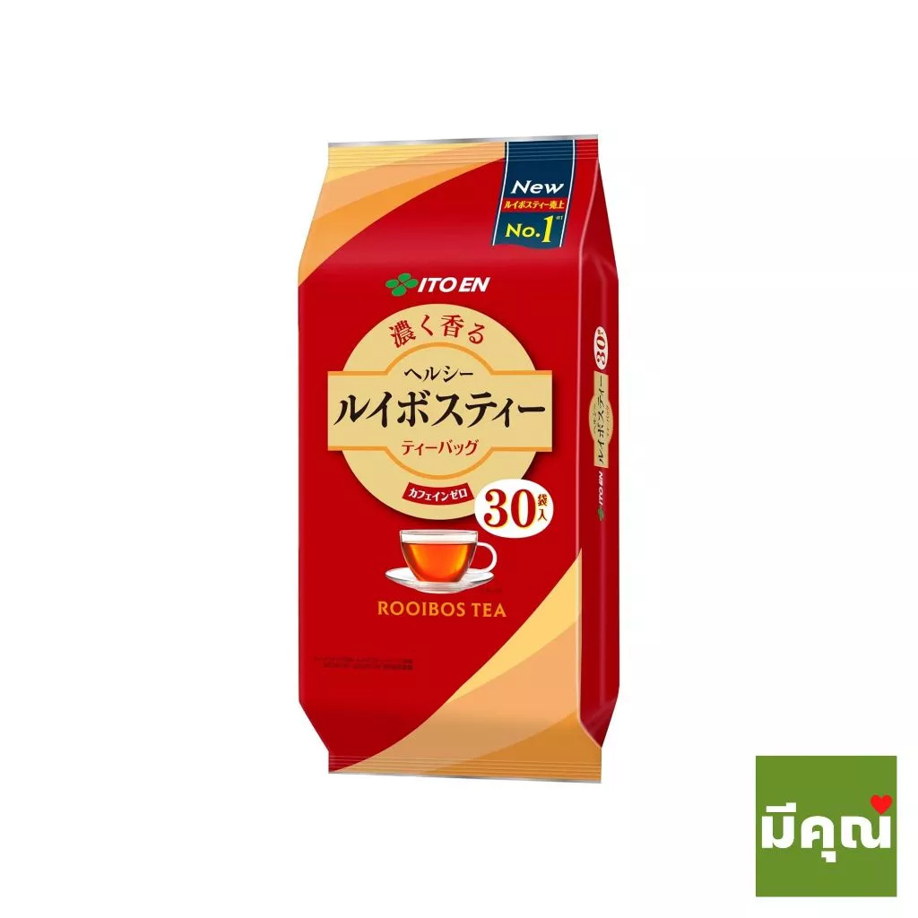 ItoEn Rooibos Tea ชาแดงรอยบอส เพื่อสุขภาพและความงาม ไม่มีคาเฟอีน ขนาด 30 ซอง