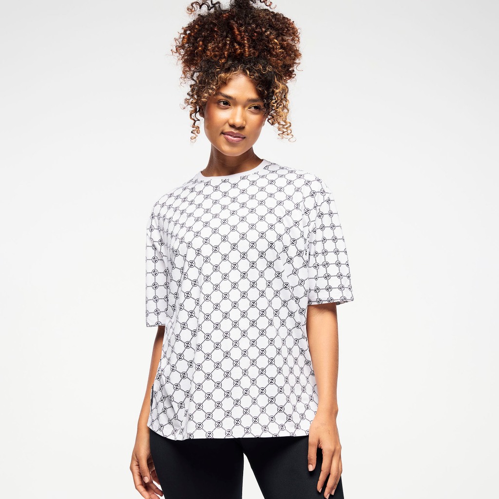Zumba Runway Boxy Top With Side Slits (เสื้อยืดแขนสั้นออกกำลังกายซุมบ้า)