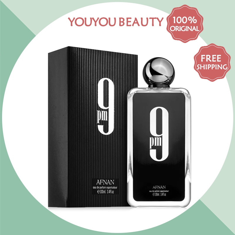 ส่งฟรี Afnan 9PM Eau de Parfum 100ml Men's Perfume น้ำหอมผู้ชาย อัฟนาน กล่องซีล