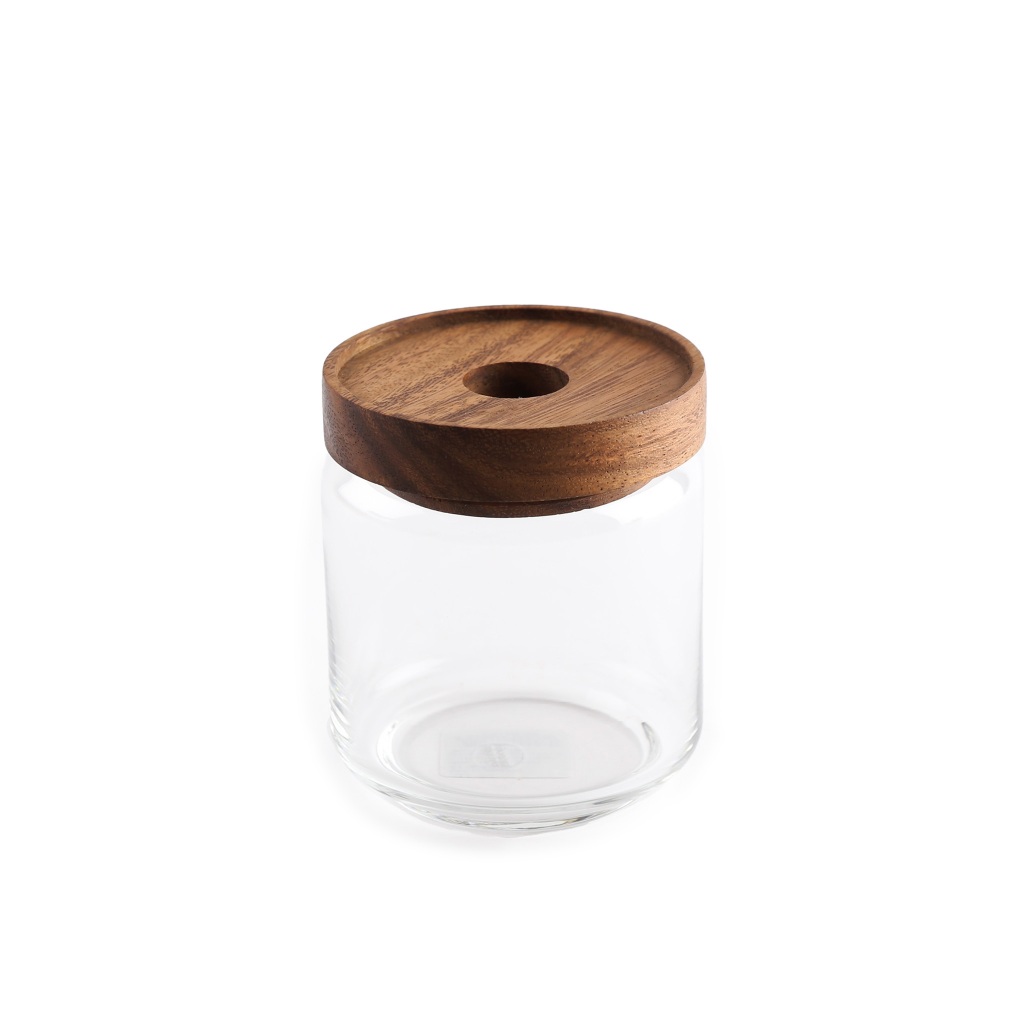 CHABATREE – CYNOSURE GLASS JAR ขวดโหล ฝาไม้ ขนาด 500 CC. (ST007)