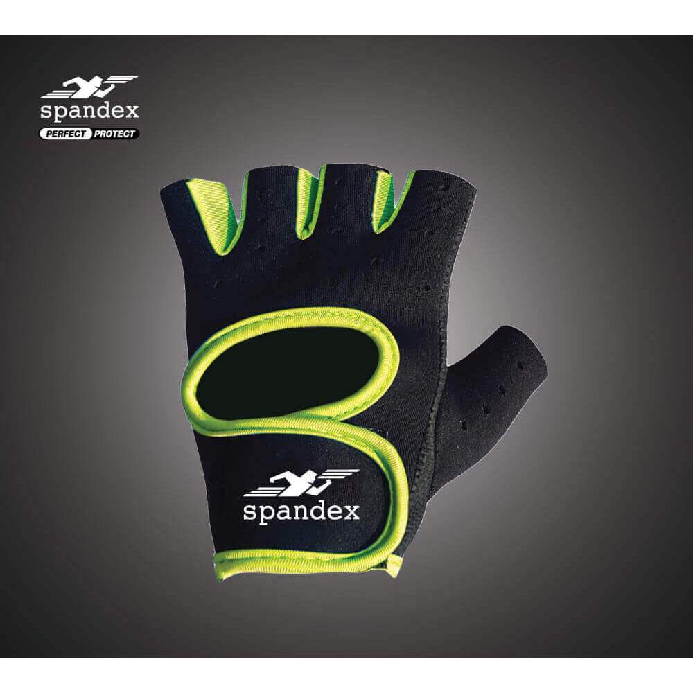 Spandex ถุงมือฟิตเนส รุ่น GL001 (สีเขียว)