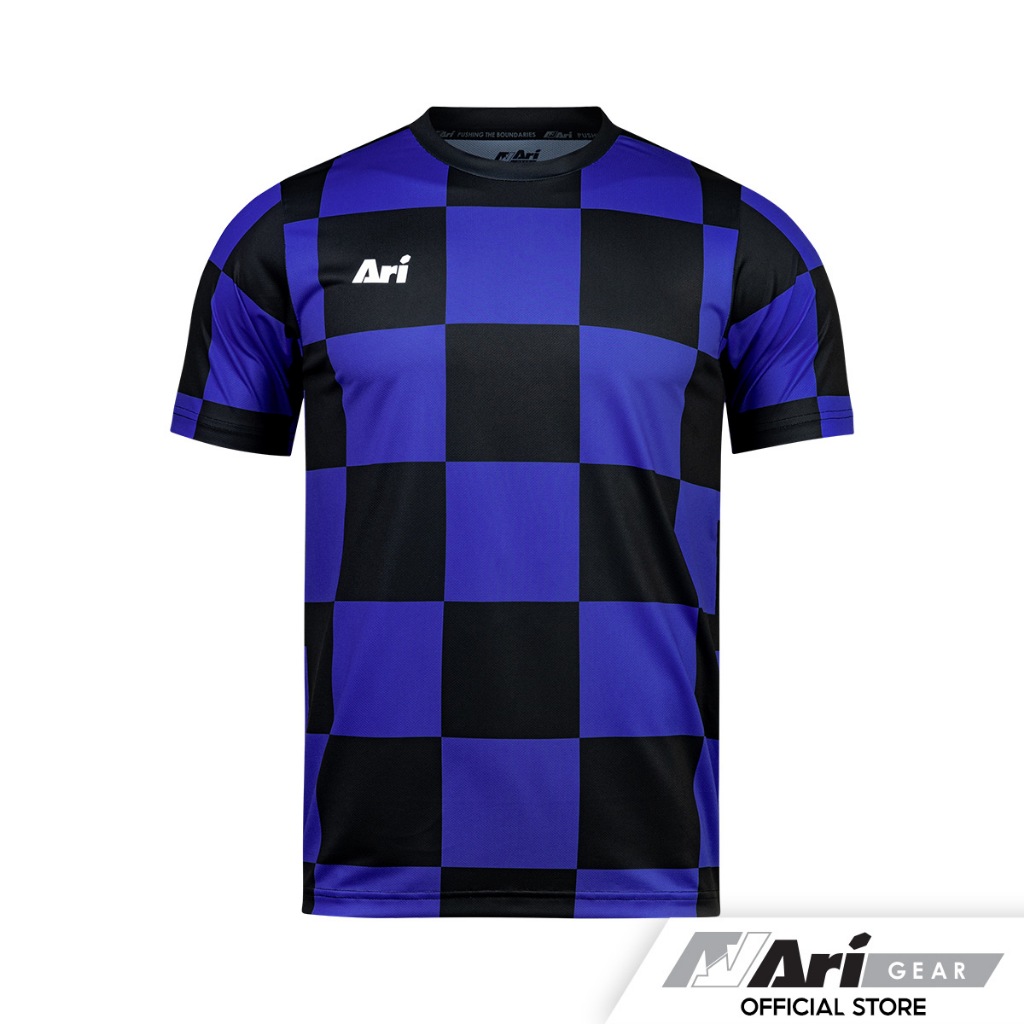 ARI ADEPT CHECKER TEAM JERSEY - DARK BLUE/BLACK/WHITE เสื้อฟุตบอล อาริ ADEPT CHECKER สีน้ำเงินดำ