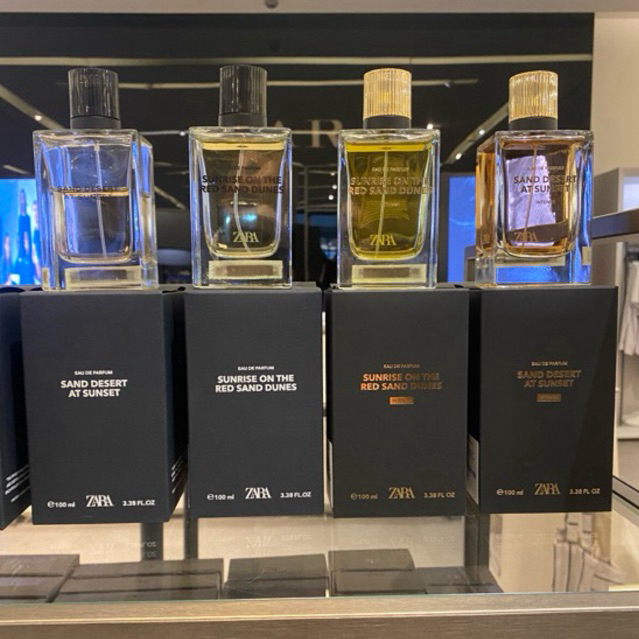 น้ำหอมผู้ชาย Zara Absolute  Dark/ Sunrise/Sand Dessert/Tender Amber/Spell Caramel edp.หัวสเปรย์ 100 