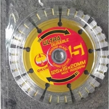 ใบตัดปูน ตัดคอนกรีต เซาะร่องปูน กรีดผนัง ผ่าปูน 5 6 นิ้ว okura