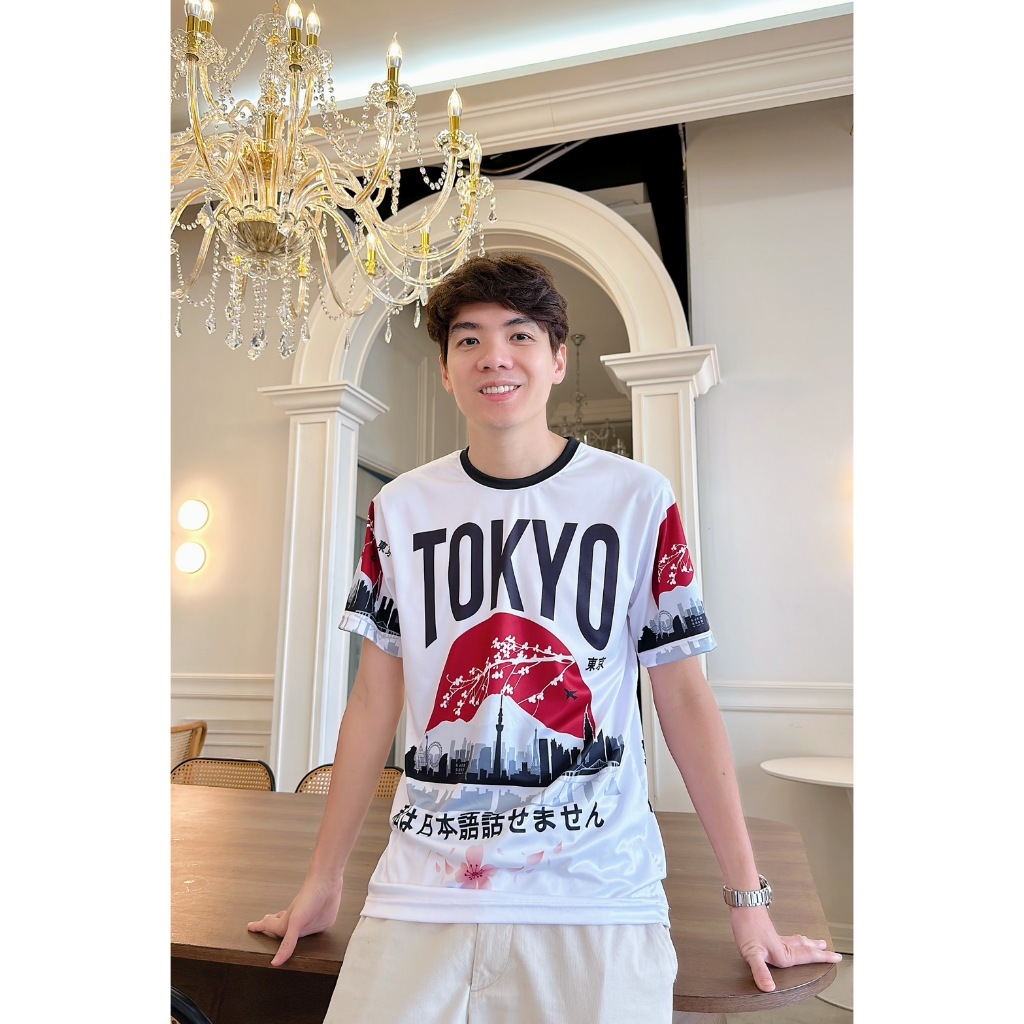 เสื้อยืดพิมพ์ลาย Bangkok x Japan สไตล์ญี่ปุ่น ใส่สบาย ไม่ร้อน เนื้อผ้าไมโครเกรดดี