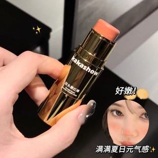 Kakashow [No.C338] Double Head Powder Blusher Stick บลัชสติ๊ก พร้อมฟองน้ำเกลี่ยในแท่ง ปัดแก้มสีสวย ใช้ง่าย ติดทนยาวนาน
