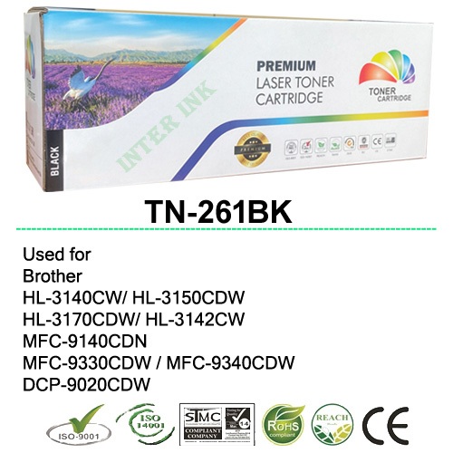 หมึกพิมพ์ Brother HL-3140CW / HL-3150CDW / HL-3170CDW / HL-3142CW (TN-261) สีดำ Color Box