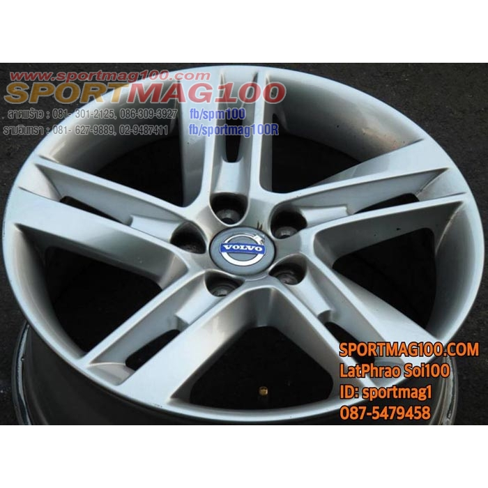 แม็กซ์มือสองแท้ Volvo S60 สีซิลเวอร์ 8-17นื้ว 5รู108 ET55 [13533]