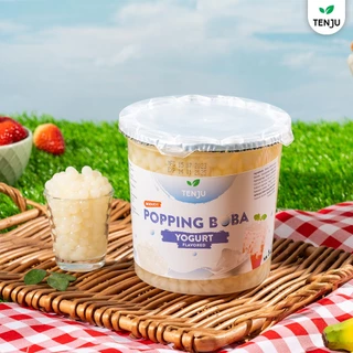 Tenju ไข่มุกป๊อป รสโยเกิร์ต 1.2 กิโลกรัม มุกป๊อป Yoghurt popping boba topping (ตรา เทนจู)