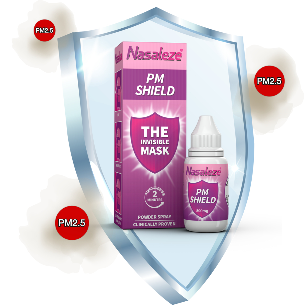 Nasaleze PM Shield (1แถม1) นาซัลลีซ พีเอ็ม ชีลด์ สเปรย์พ่นจมูกชนิดผง