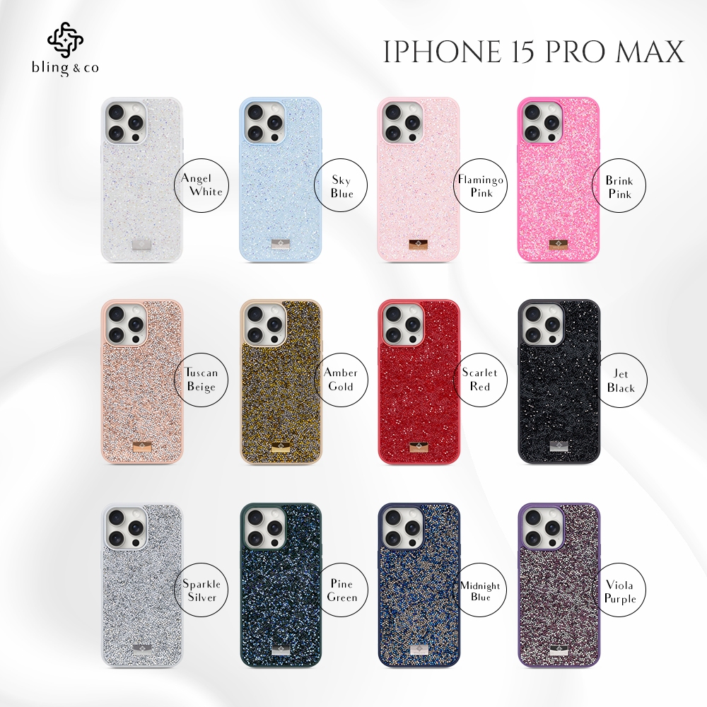 Bling & Co เคส iPhone 15 Pro Max Case ลายกลิตเตอร์ กากเพชร วิบวับ Sparking premium case