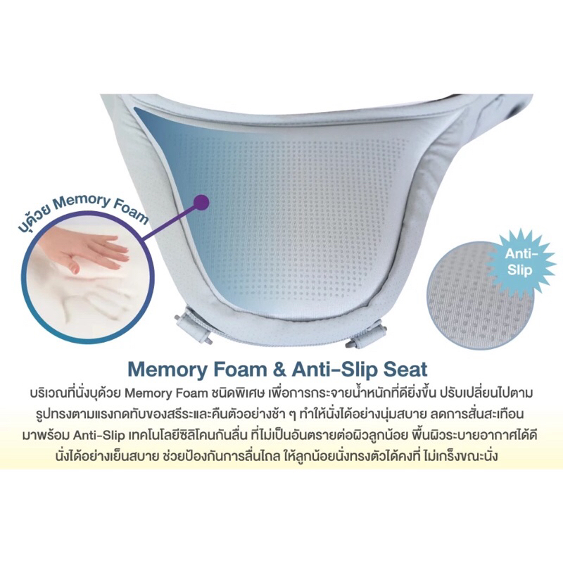 GLOWY Hip (Ster) Seat Neo เป้อุ้มเด็กฮิปซีท