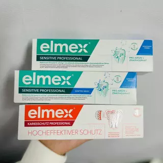 [New Lot 29] Elmex แปรงสีฟัน ยาสีฟัน น้ำยาบ้วนปากสำหรับเด็ก และผู้ใหญ่ กลืนได้ ใช้ได้ตั้งแต่ฟันซี่แรก 0-12 ปี