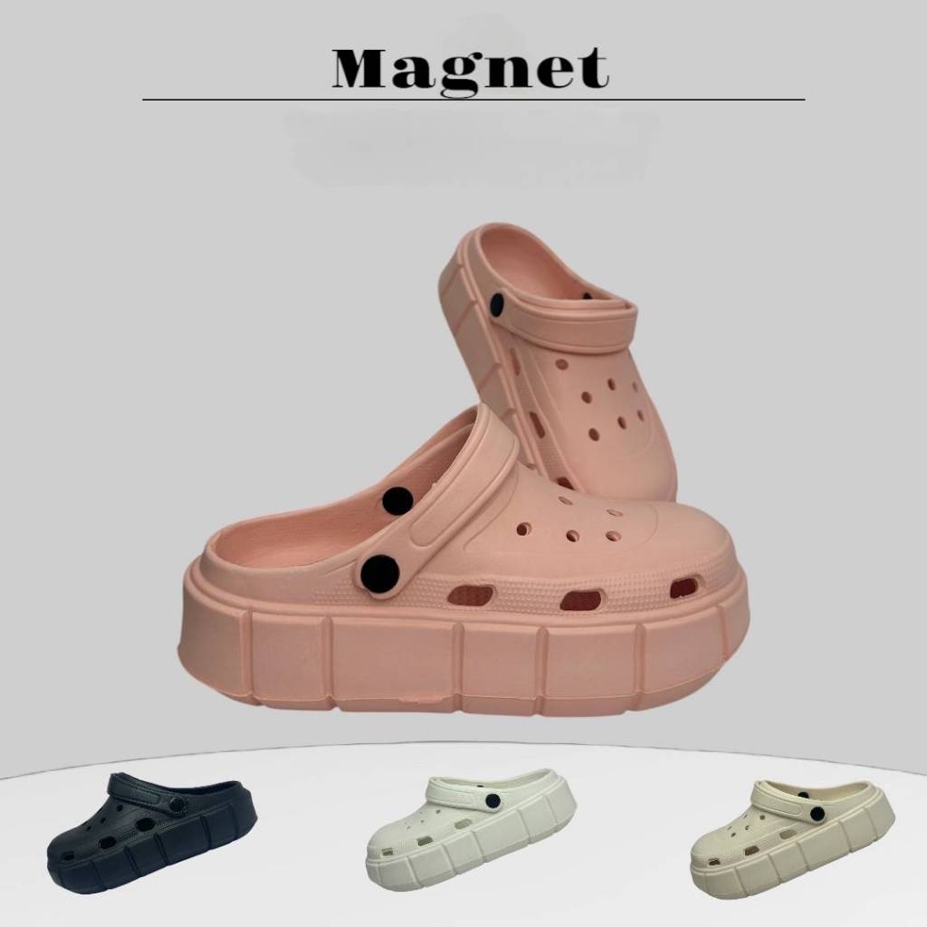 【พื้นหนา 6 CM – รุ่นใหม่2025】Magnet รองเท้าแตะ แฟชั่น รองเท้าหัวโต แบบมีสายรัด ใส่สบาย   (SH-1)***