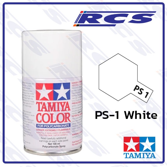 🎨TAMIYA 86001 PS-1 WHITE สีสเปรย์ สีขาว ใช้พ่นบอดี้ใส รถบังคับวิทยุ