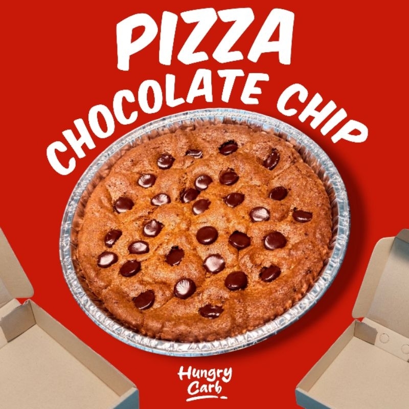 ช็อกโกแลตชิพ คุกกี้ถาด อเมริกัน ซอฟท์คุกกี้ - HungryCarb American Soft Cookie Chocolate Chip [Pizza]