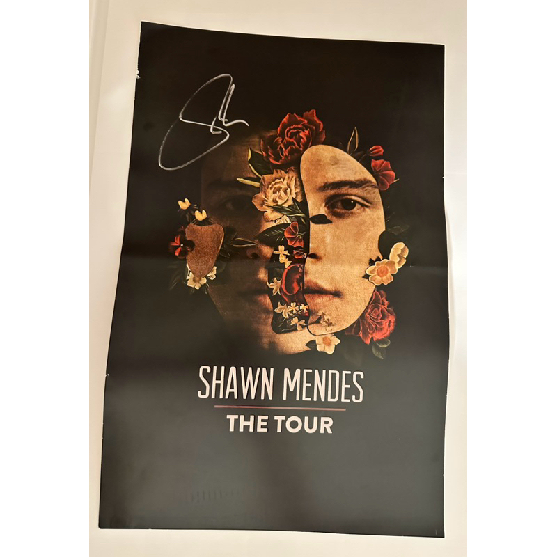 SHAWN MENDES The Tour poster with autograph (VIP Ticket) โปสเตอร์พร้อมลายเซ็น