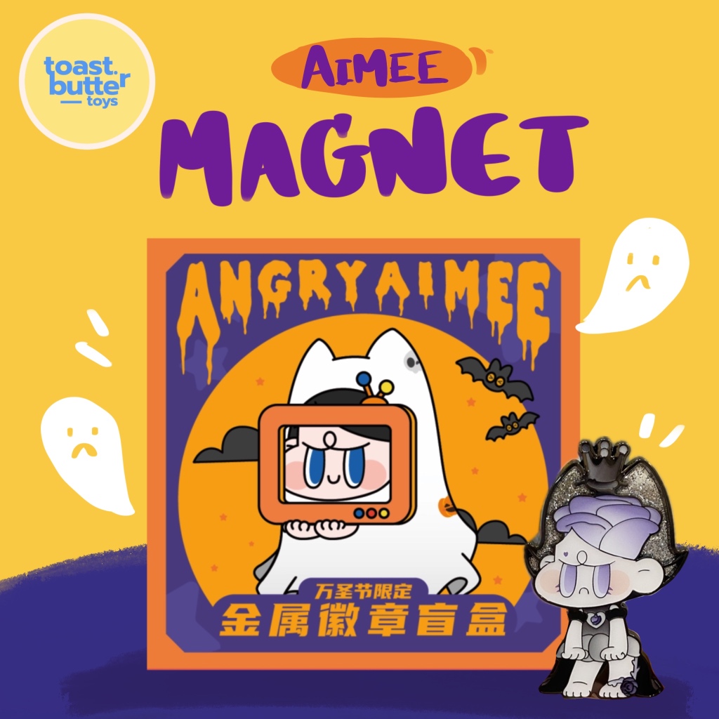 ( พร้อมส่ง / สุ่ม ) Aimee Halloween Magnet Pin