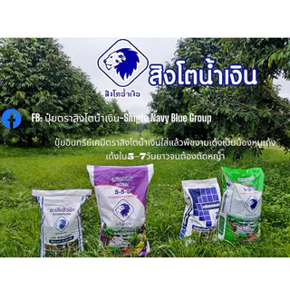 ปุ๋ยค้างคาวอินทรีย์ ตราสิงโตน้ำเงิน 6-3-3+OM10% แบ่งแพคแยก 25 kg. เพจบริษัทแท้ ปุ๋ยทุเรียน