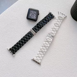 สายนาฬิกาเรซินสีลูกกวาดสำหรับ iWatch S11/10/9/8/7/6/SE/5/4/3/2/1/ สายรัด PC Ultra 49mm46mm42mm41mm45mm40mm38mm44mm