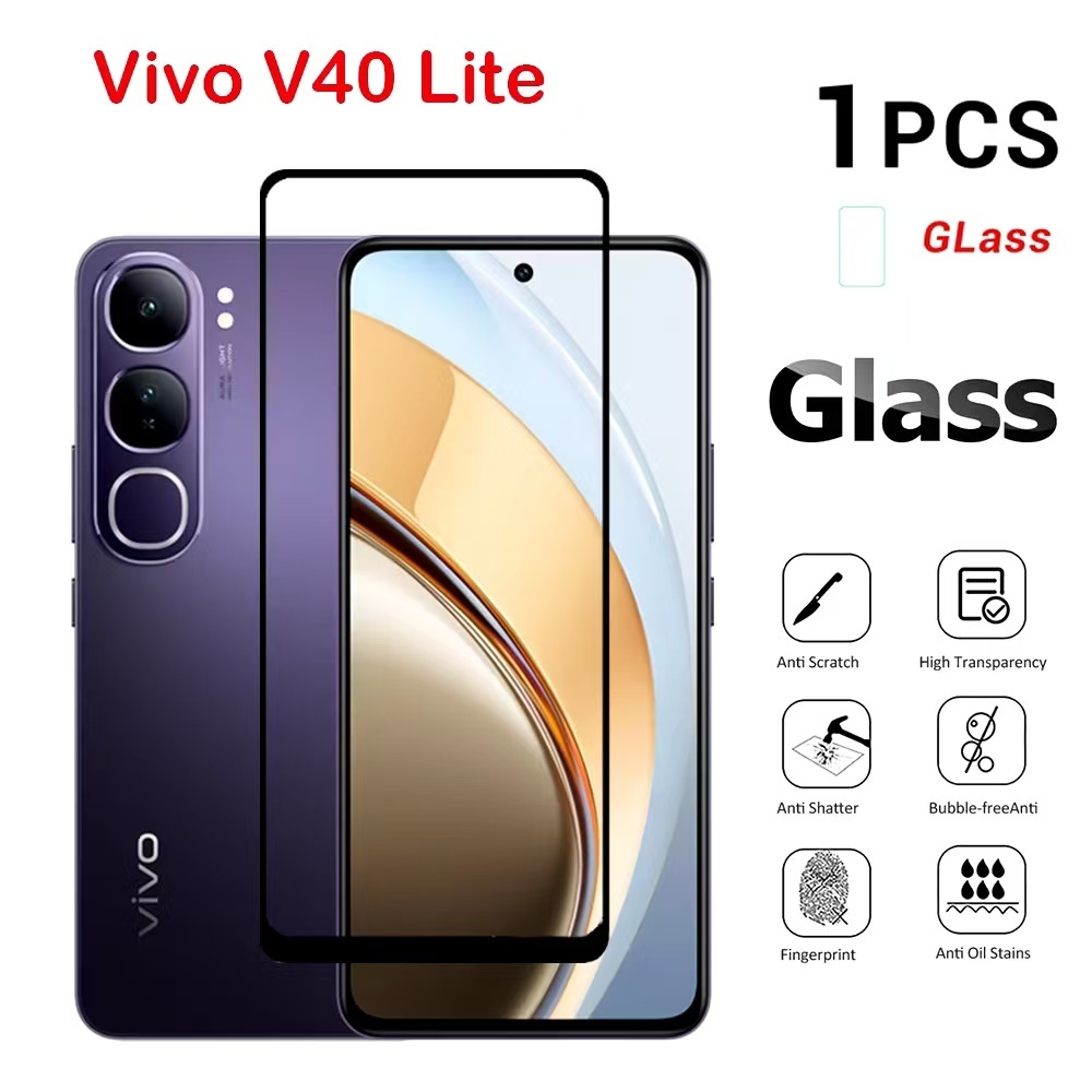 Vivo Y300 5G/Y200 5G(พร้อมส่งในไทย)ฟิล์มกระจกเต็มจอVivo V40 Lite/Vivo Y19S/Vivo Y200 5Gตรงรุ่น