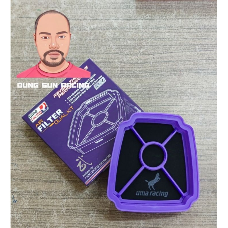 กรองอากาศ EXCITER150 ALL NEW EXCITER 155 จาก UMA RACING แท้ พิเศษ 5 ท่านแรก จัดไป 450 บาท ราคา ถูกที่สุด ดีลบีเคเค
