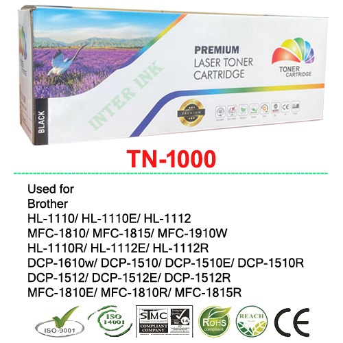 หมึกเลเซอร์ Brother MFC-1810 / MFC-1815 (TN-1000) สีดำ Full Color