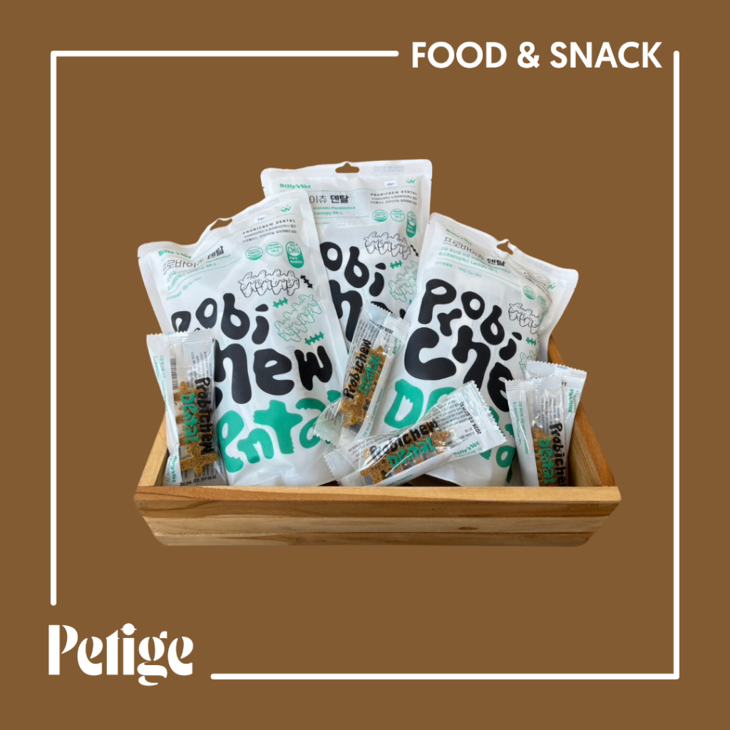 Billy's Vet Probichew ขนมขัดฟันสำหรับสุนัข 1 ถุง มี 15 ชิ้น