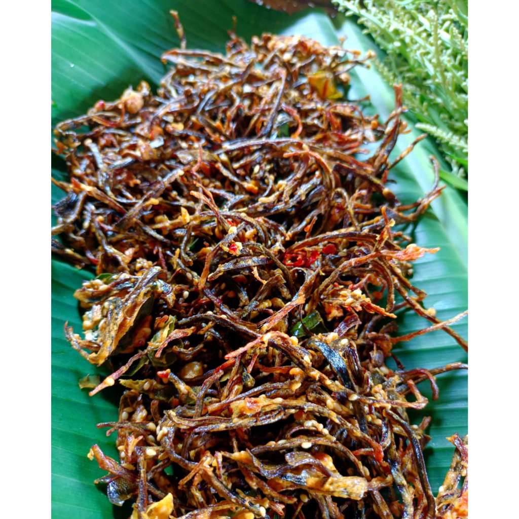 เห็ดลมทอดสมุนไพร (เห็ดธรรมชาติ) และแบบโรยงา (ขนาด 500 กรัม)