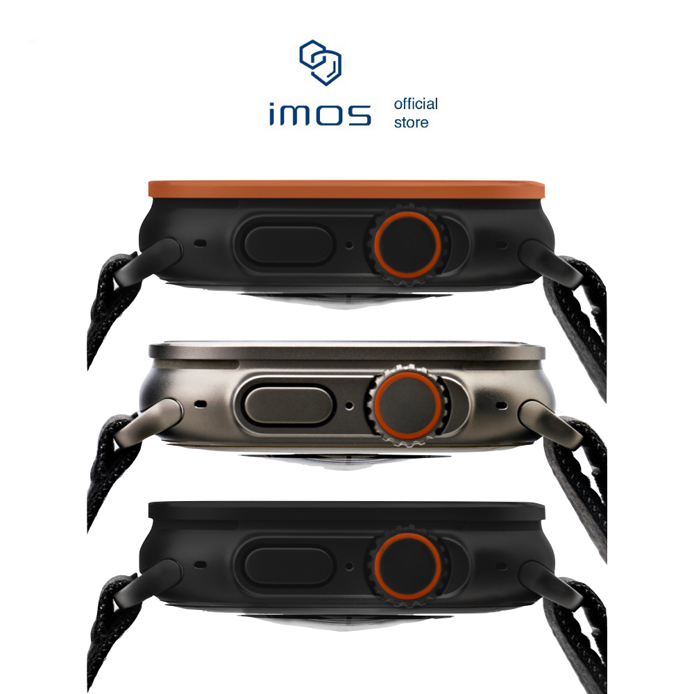 ฟิล์มกระจกกันรอย  IMOS Sapphire Screen Protector for @pple Watch Ultra 1/2/3 [49mm] - Titanium/Black