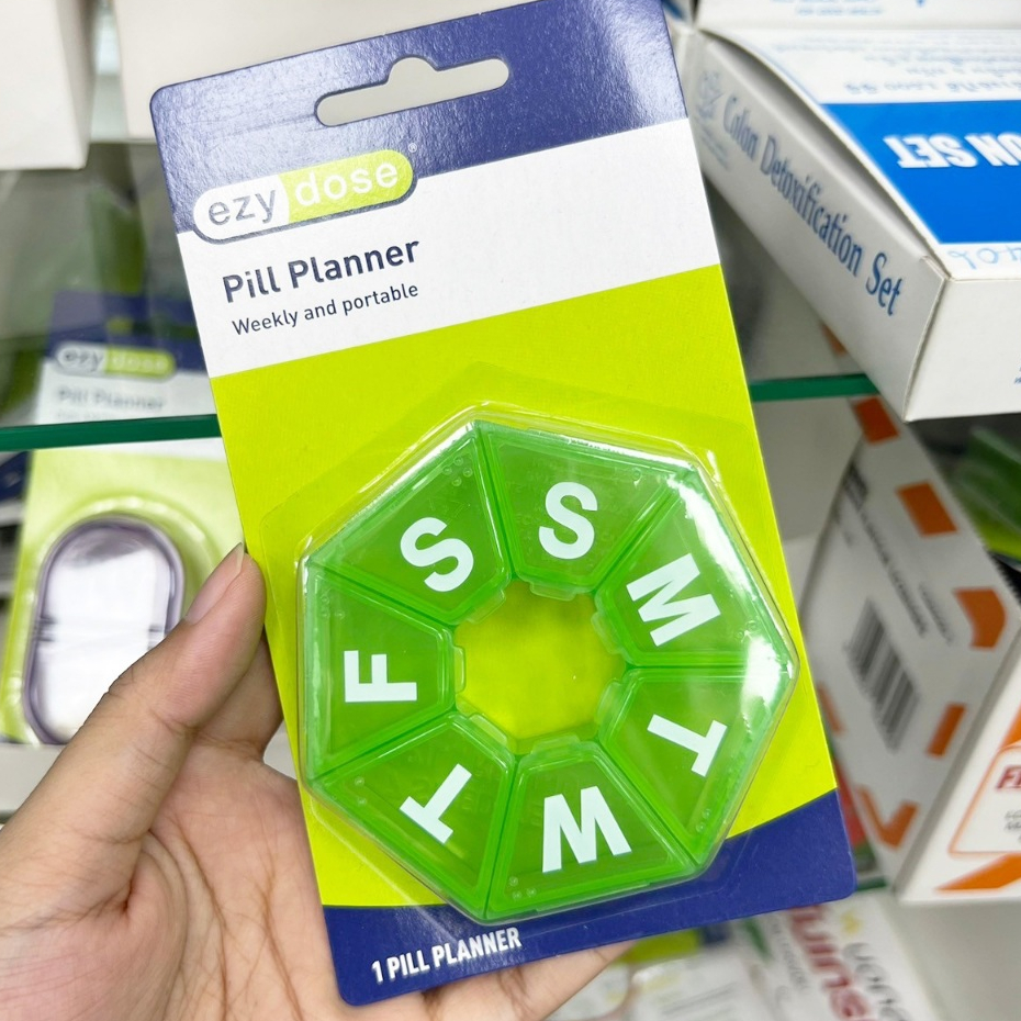 Ezy dose ตลับยา 2ช่อง/4ช่อง/7ช่อง ที่ตัดยา อีซี่โดส คละสี