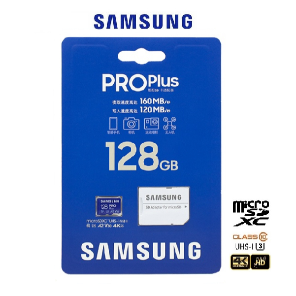 Samsung 128GB PRO Plus Micro SDXC With Adapter