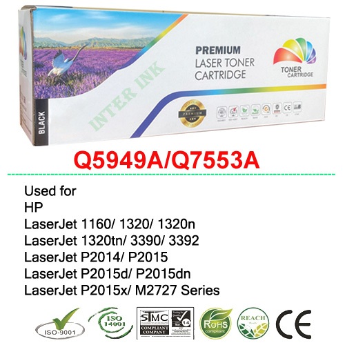 ตลับหมึก LaserJet 1160/ 1320/ 1320n/ 1320nw/ 1320tn/ 3390/ 3392 (Q5949A) 3K Full Color