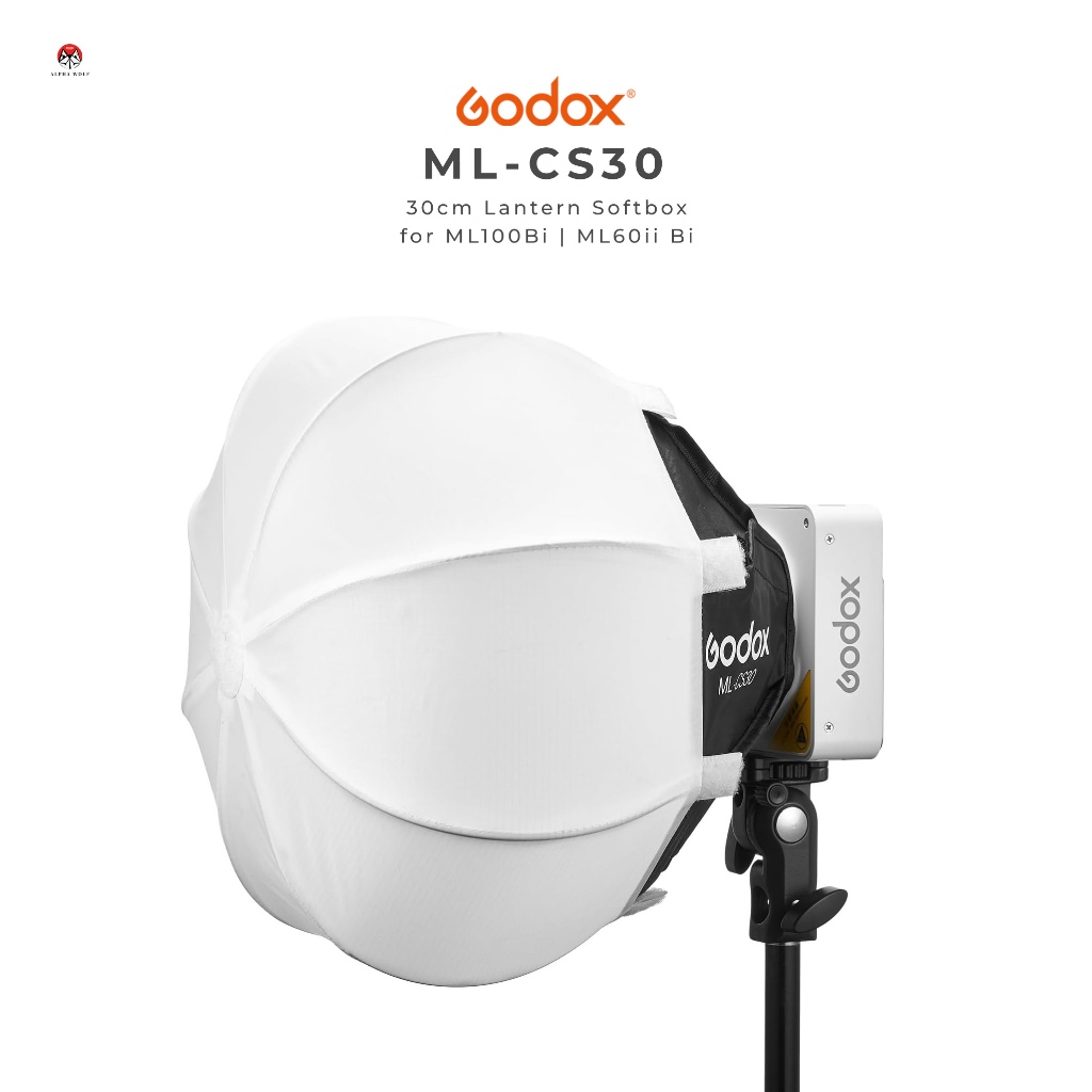 Godox ML-CS30 30cm Lantern Softbox for Godox ML100Bi | ML60ii Bi ซอฟบ็อกทรงโคมกระจายแสง ประกันศูนย์