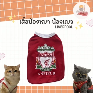 เสื้อหมา เสื้อแมว ลายทีมฟุตบอล (เบอร์ 1-6) ลายกีฬา เสื้อผ้าสัตว์เลี้ยง กระต่าย แฟชั่น ผ้านุ่ม ใส่สบาย